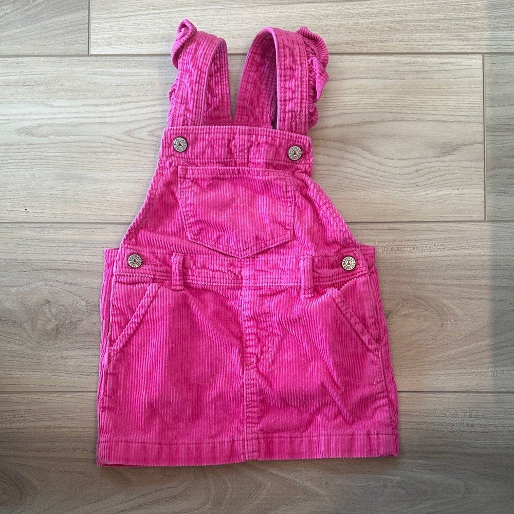 GAP Kids Pink Corduroy Overalls